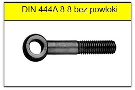 DIN 444A - PN-82425 stal klasy 8.8 bez powłoki