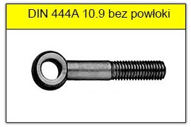 DIN 444A - PN-82425 stal klasy 10.9 bez powłoki