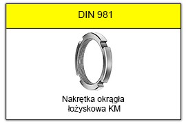 DIN 981 Nakrętka łożyskowa KM 