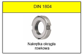 DIN 1804 Nakrętka okrągła rowkowa