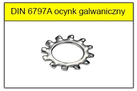 DIN 6797A ocynk galwaniczny