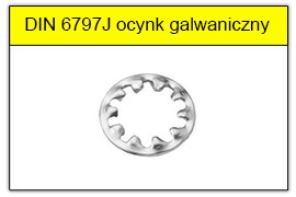 DIN 6797J ocynk galwaniczny