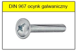 DIN 967 ocynk galwaniczny
