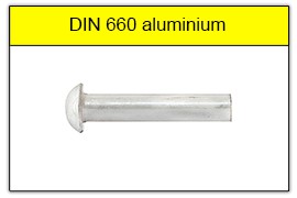 DIN 660 aluminiowe