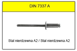 DIN 7337 - Nity zrywalne A2/A2